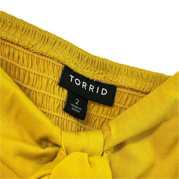 Torrid Mustard Yellow Romper - Size 2X - Picture 4 of 6
